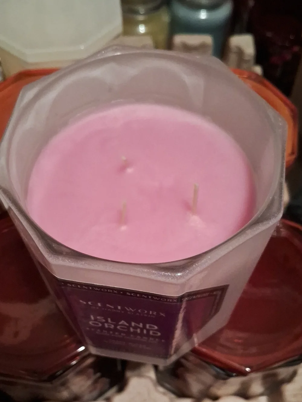 ScentWorx Island Orchid Scented Candle - Purple Label